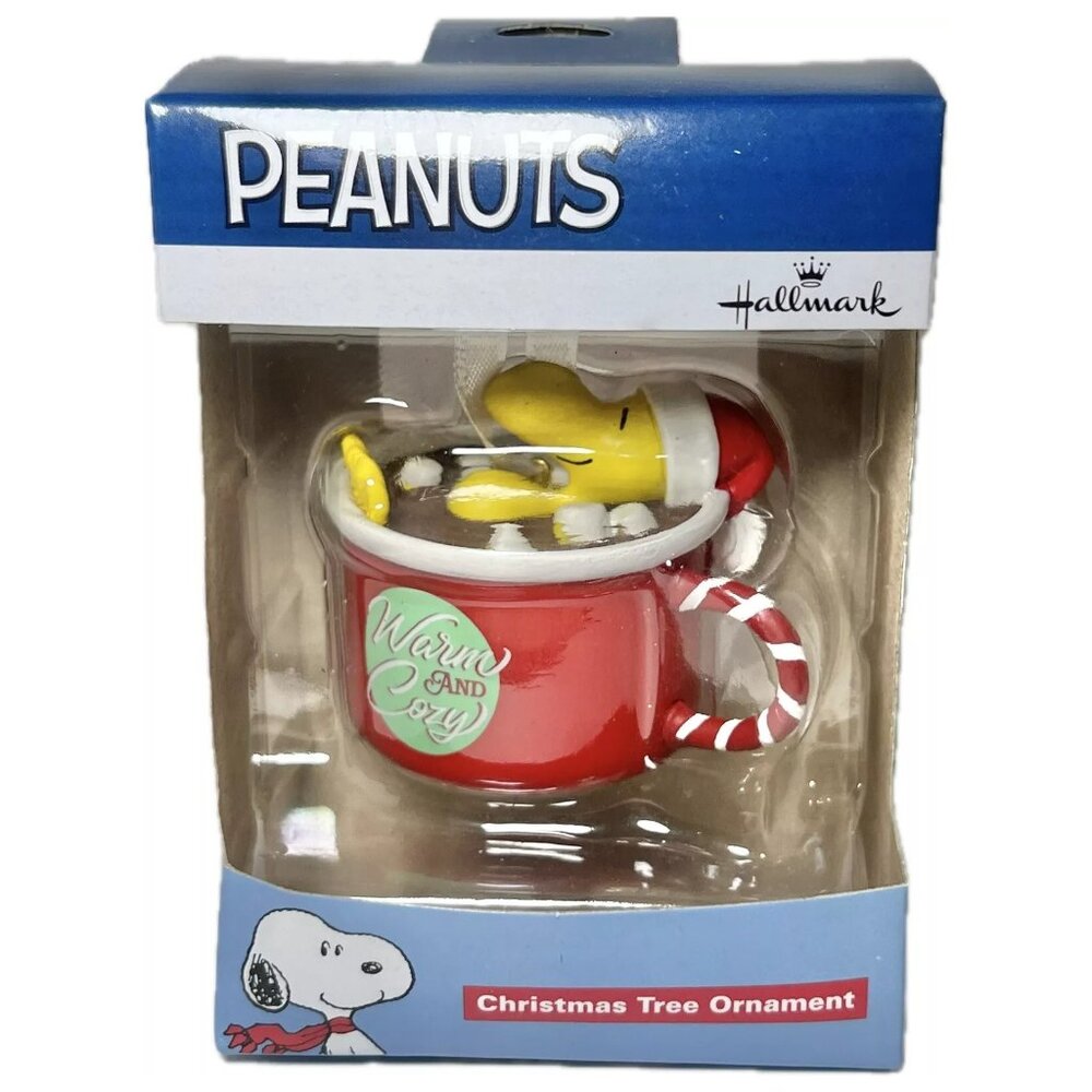 New! Woodstock Peanuts Hallmark Christmas Ornament Hot Cocoa Hot Tub Warm & Cozy